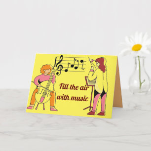 Remplir l'air avec la carte de musique