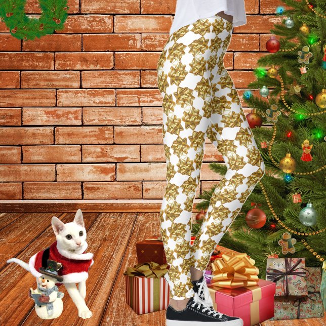 Remplissez-vous - Leggings Gold Bow (Créateur téléchargé)