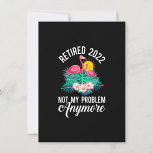 Remüde 2022 Pensionierung Novelty Flamingo Floral  Einladung