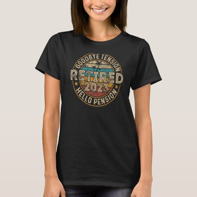 Remüde 2023 Auf Wiedersehen Tension Hello Pension  T-Shirt (Vorderseite)