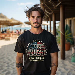 Remüde 2025 Not My Problem nochmal USA Flag Vater T-Shirt