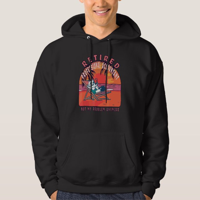 Remüde Beruflich Accountant Vintag Retiremen Hoodie (Vorderseite)