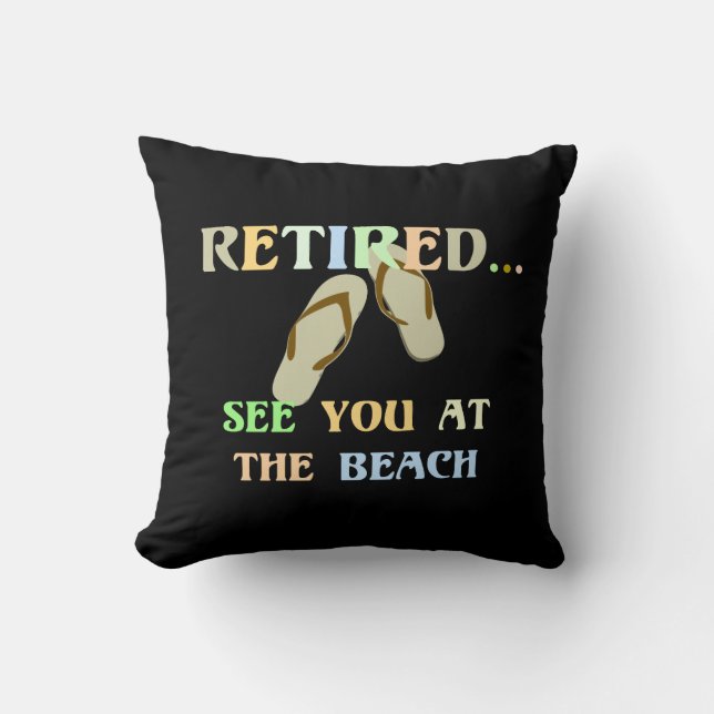Remüde - Bis zum Strand Kissen (Vorderseite)