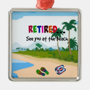 Remüde...Bis zum Strand. Ornament Aus Metall
