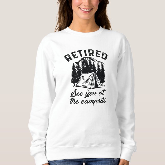 Remüde Campingplatz Sweatshirt (Vorderseite)