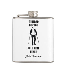 Remüde Doctor Full Time Hiker Personalisiert Flachmann