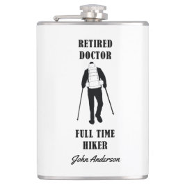 Remüde Doctor Full Time Hiker Personalisiert Flasc Flachmann
