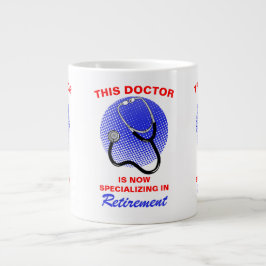 Remüde Doctor Funny Retirement Sprichwort Jumbo-Tasse