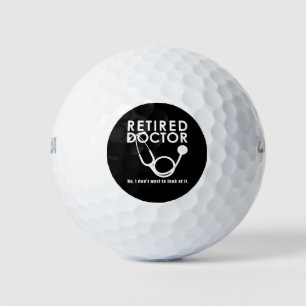 Remüde Doktor w Stethoscope und Sassy Funny Zitat Golfball