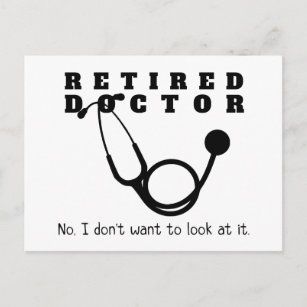 Remüde Doktor w Stethoscope und Sassy Funny Zitat Postkarte