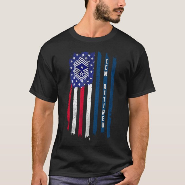 Remüde E-9-Befehlshaber-Hauptmeister Sergeant Rank T-Shirt (Vorderseite)