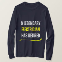 Remüde Elektriker gelb Funny Ruhestand Text