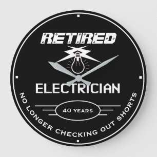 Remüde Elektrischer Schwarzlichter Glühbirne Fun Große Wanduhr