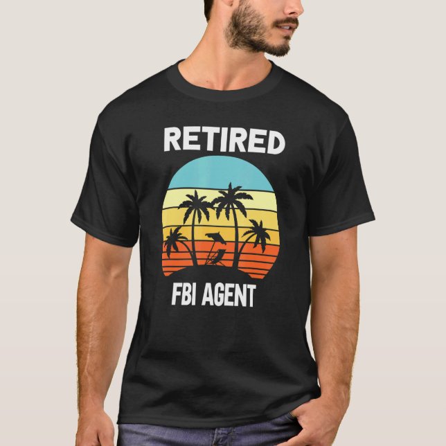 Remüde FBI Agent Ruhestandspalme T-Shirt (Vorderseite)