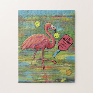 Remüde Flamingo Pickleball Wassercolor