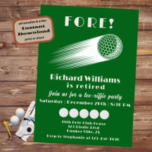 Remüde Golf Fore T-Shirt-Riffic Rente Party
