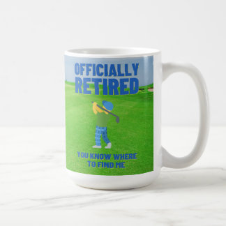 Remüde Golfer Sie wissen, wo Sie mich finden Kaffeetasse