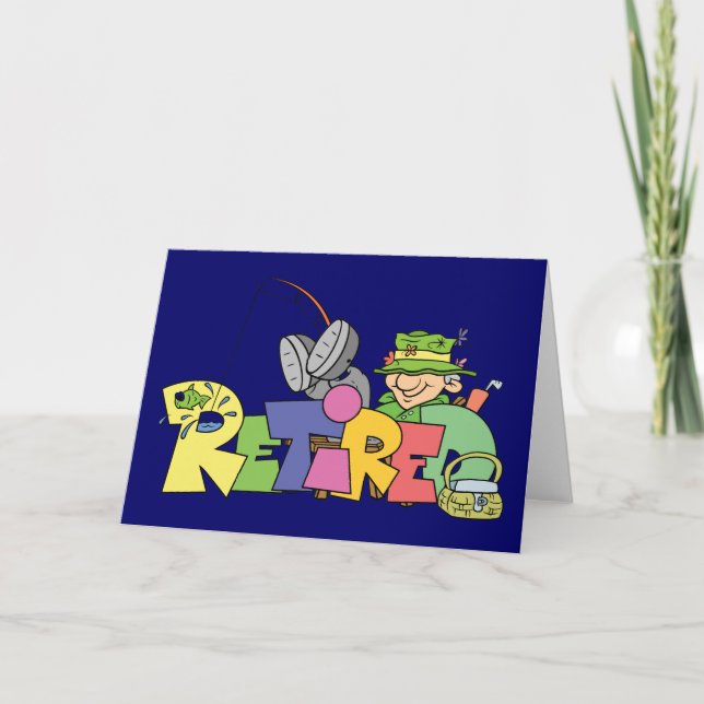 Remüde Gone Fishing Karte (Vorderseite)