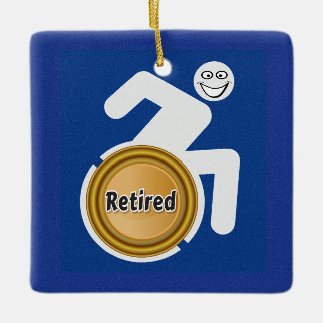 Remüde Handicapped Keramikornament (Vorderseite)