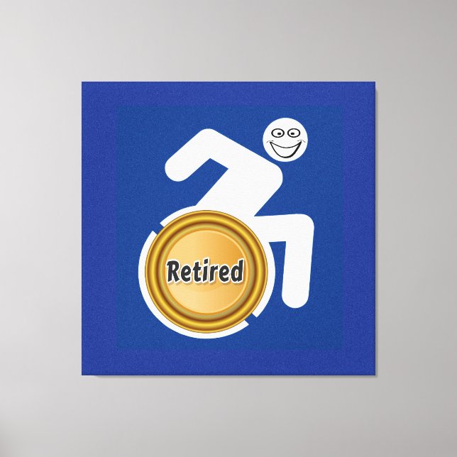 Remüde Handicapped Leinwanddruck (Vorderseite)