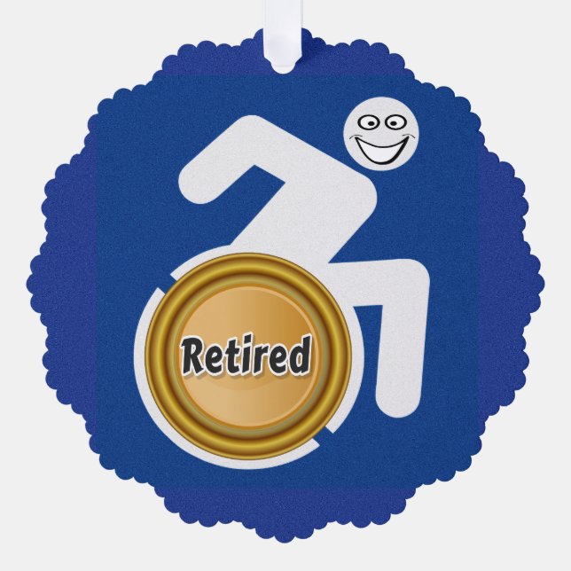 Remüde Handicapped Ornament Karte (Vorderseite)
