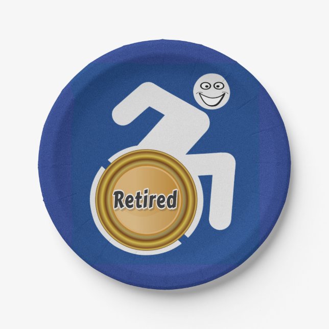 Remüde Handicapped Pappteller (Vorderseite)