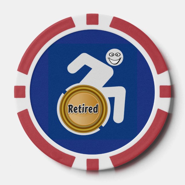 Remüde Handicapped Pokerchips (Vorderseite)
