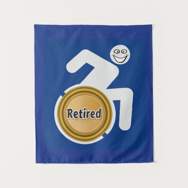 Remüde Handicapped Wandteppich (Vorderseite)