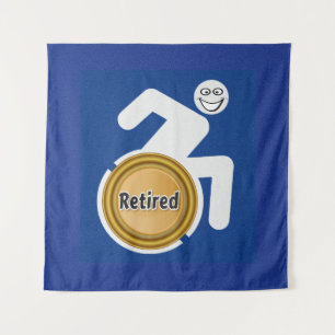 Remüde Handicapped Wandteppich