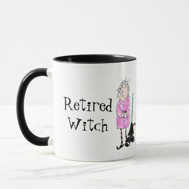 Remüde Hexe Halloween Tasse (Links)
