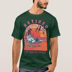 Remüde Informatiklehrer Funny Vintag Ret T-Shirt