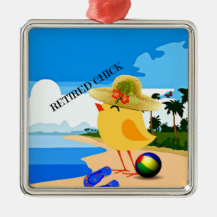 Remüde Kick am Strand Keramik Ornament Aus Metall
