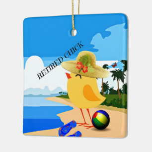 Remüde Kick am Strand Keramikornament