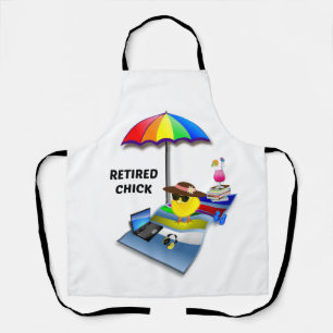 Remüde Kick am Strand Schürze