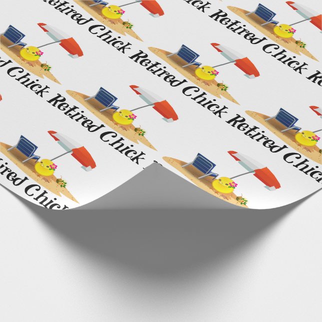 Remüde Kick on Beach Wrapping Paper Geschenkpapier (Ecke)