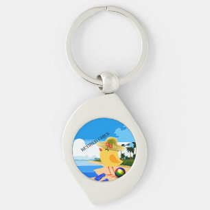 Remüde Küken am Strand, Schlüsselanhänger