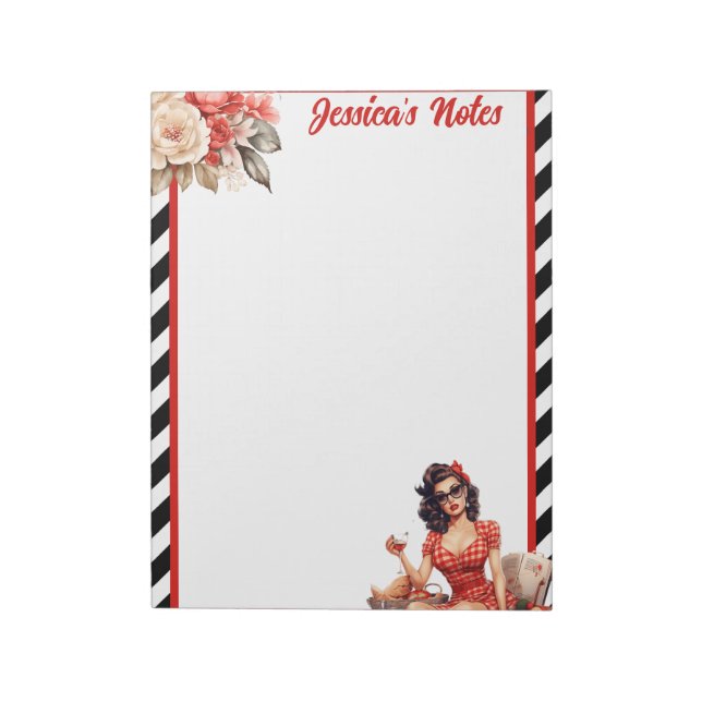 Remüde Legend Pinup Notizblock (Rotiert)