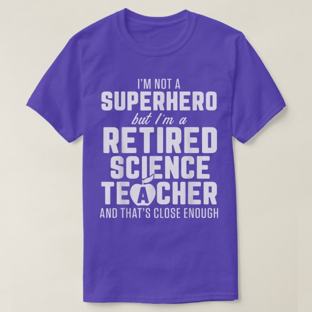 Remüde Lehrerin für Wissenschaft genug Schulruhest T-Shirt (Design vorne)