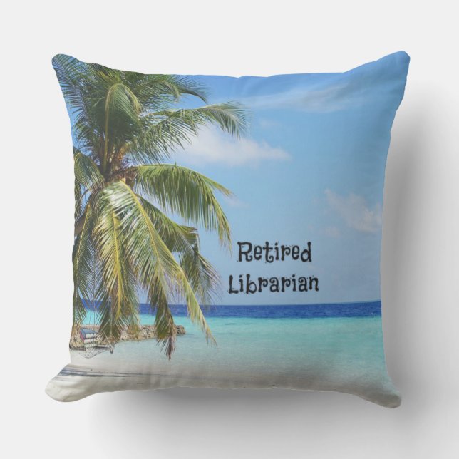 Remüde Librarian Kissen Für Draußen (Vorderseite)