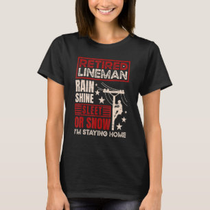 Remüde lineman Regen glänzen Schläfchen oder Schne T-Shirt