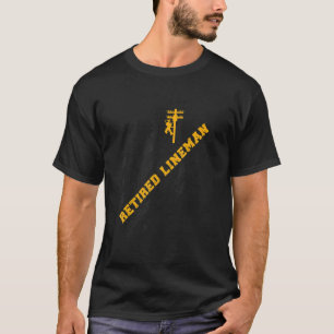 Remüde Lineman Retirement American Flag T-Shirt