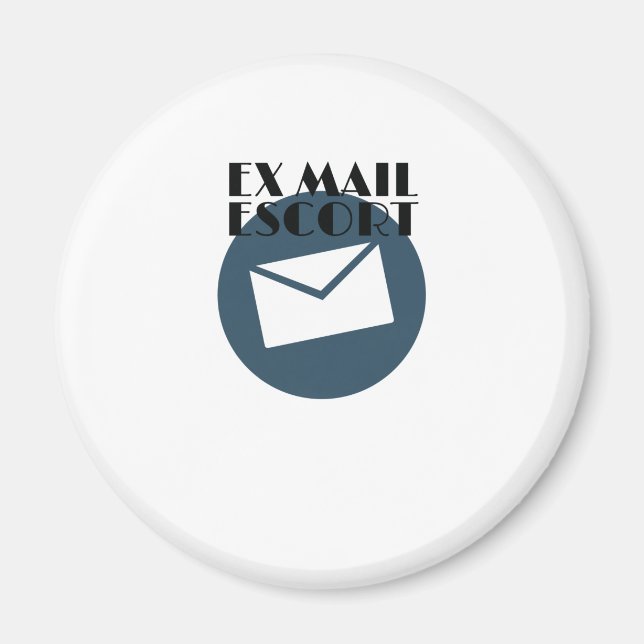 Remüde Mailman Ex Mail Escort Mail Carrier Magnet (Vorne)