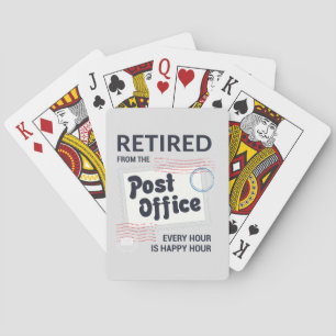 Remüde Mailman Postal Worker Retirement Funny Spielkarten