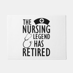 Remüde Nurse - Die legendäre Pflege hat sich b Fußmatte