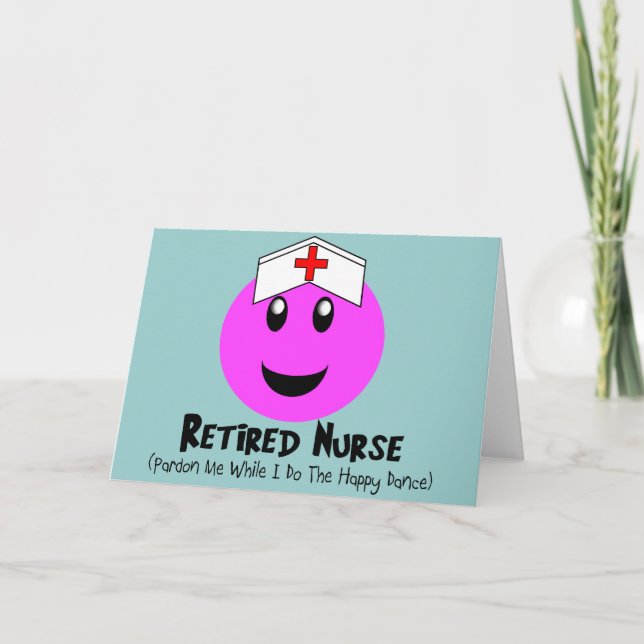 Remüde Nurse Geschenke "Happy Dance Pink Karte (Vorderseite)