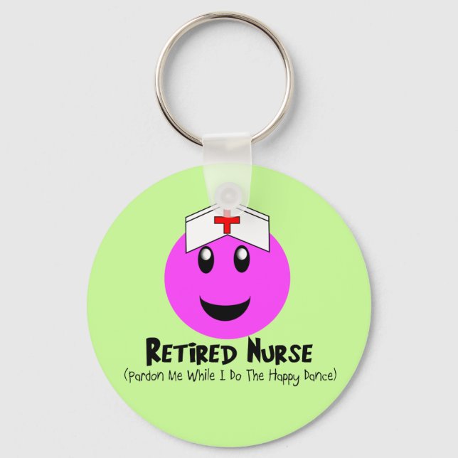 Remüde Nurse Geschenke "Happy Dance Pink Schlüsselanhänger (Vorderseite)