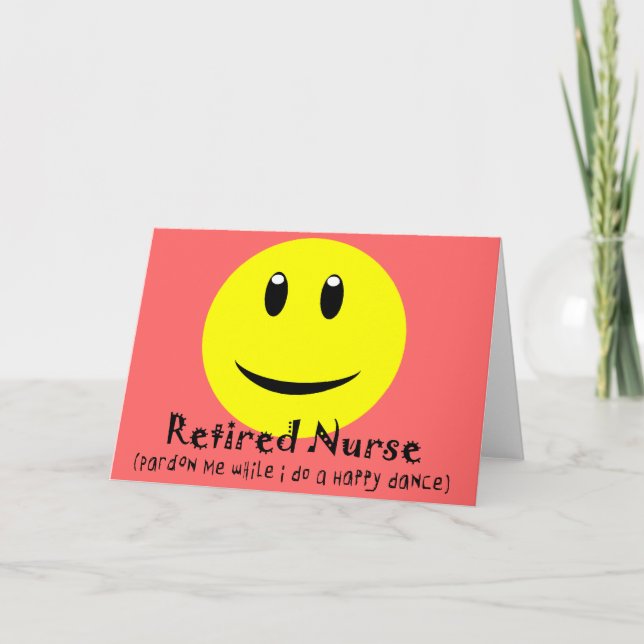 Remüde Nurse HAPPY DANCE Karte (Vorderseite)