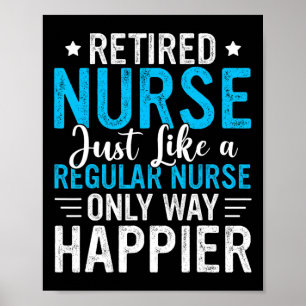 Remüde Nurse Remüde Krankenpflege Funny Nurse Reti Poster