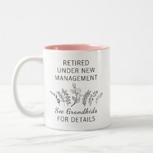 Remüde Oma Grandkids Zweifarbige Tasse