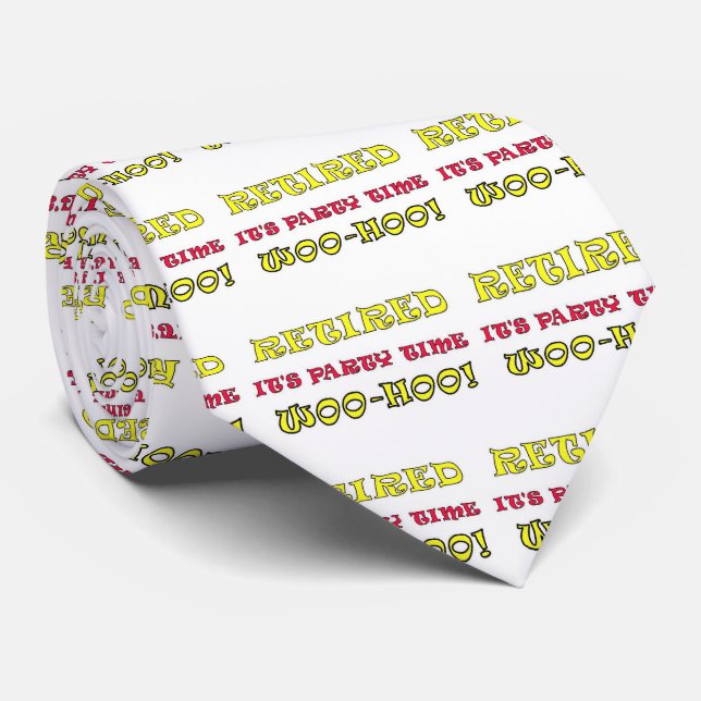 Remüde Party Time Neck Tie Krawatte (Gerollt)